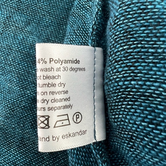 Eskandar Linen-Blend Shawl Cardigan women Size 0 - Picture 9 of 10